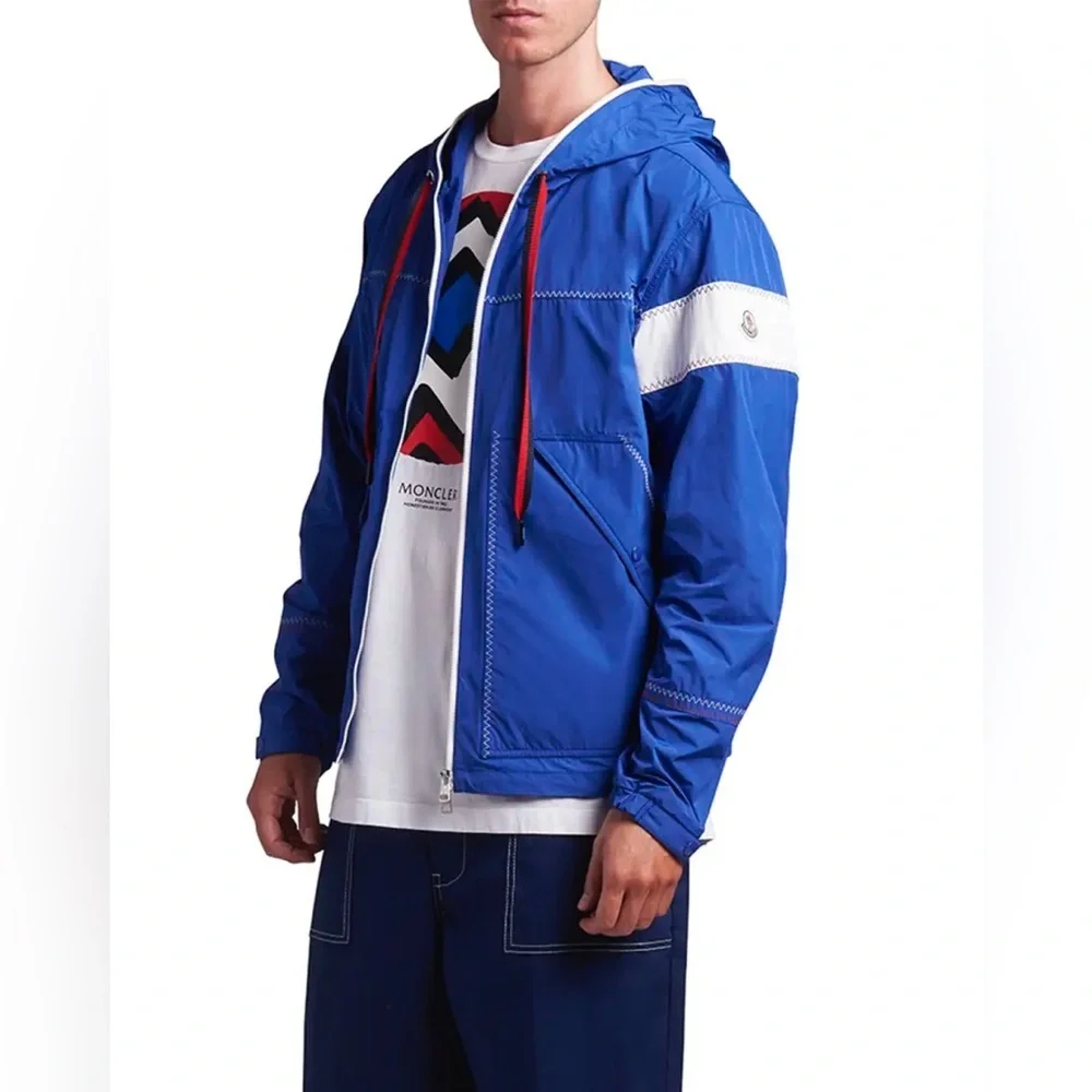 NWOT MONCLER Fujio Logo-Appliquéd Shell Hooded Jacket - Picture 4 of 14